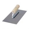 Richard Cement Finishing Trowel - Steel - 4-in W x 10-in L - Wooden Handle -RICHARD Sales 0271003 L