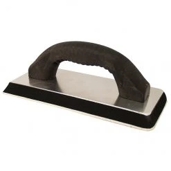 Richard Laminated Round Corner Grout Float - Aluminum Base - Foam Rubber Pad - Polypropylene Handle - 9-in L x 4-in W
