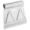 Richard V-Teeth Adhesive Spreader - Cold Rolled Steel - Silver - 6-in W x 3/16-in Teeth -RICHARD Sales 0271031 L
