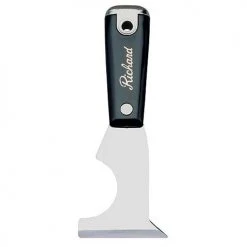 Richard 6-in-1 Pro Series Paint Scraper - Black - 2 3/8-in W High-Carbon Steel Blade - Polypropylene Handle