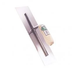 Richard Cement Finishing Trowel - Steel - 4-in W x 14-in L - Wooden Handle