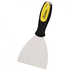 Richard Ergo-Grip Taping Knife - High-Carbon Steel Blade - Rubber Handle - 4-in W