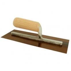 Richard Drywall Finishing Trowel - Stainless Steel - Wooden Handle - 11-in L x 4-in W - 2 Per Pack