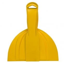 Richard Plastic Flexible Putty Knives - Semi- Stiff Polystyrene - Yellow - 4 Per Pack